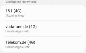 's Handy hat's Telekom-4G-Netz …